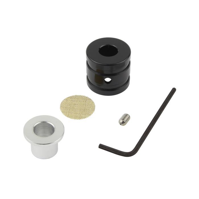 ブリーザーホースエンド内径12mm・外径18mmホース用(ブラック)