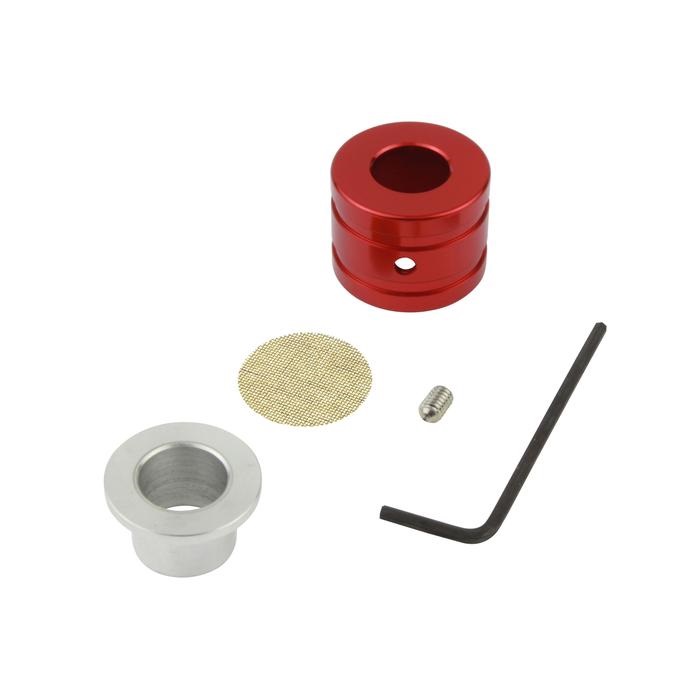 ブリーザーホースエンド内径15mm・外径22mmホース用(レッド)