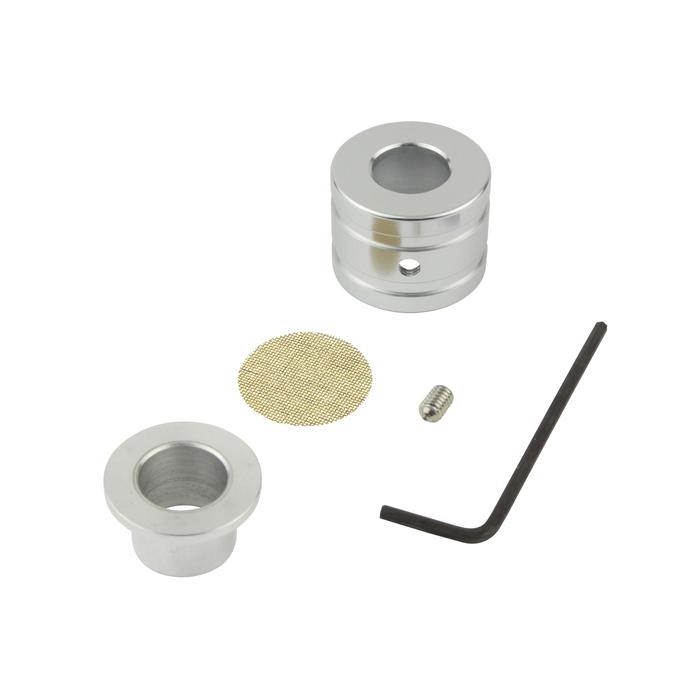 ブリーザーホースエンド内径15mm・外径22mmホース用(シルバー)