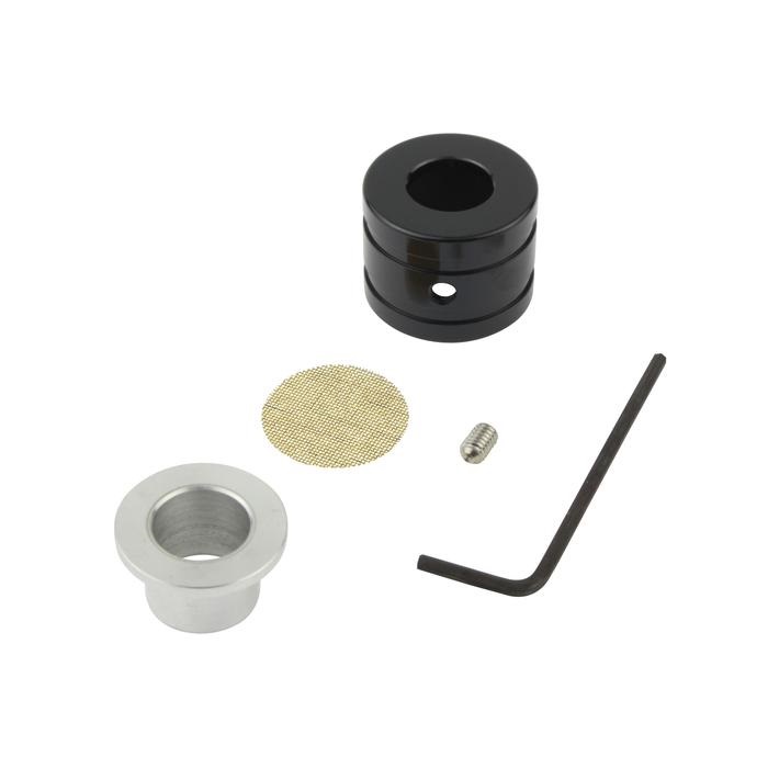 ブリーザーホースエンド内径15mm・外径22mmホース用(ブラック)