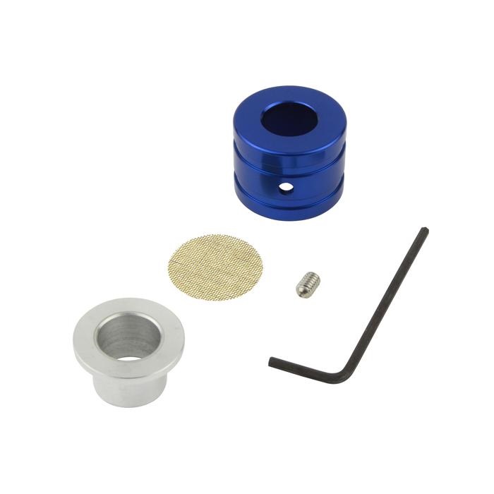 ブリーザーホースエンド内径15mm・外径22mmホース用(ブルー)