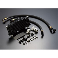 オイルクーラーキット (上廻し前) ラウンド #6 9-13R ブラック仕様 (耐熱ホースカバー） Z1/Z2/Z750FX-1/Z1000MK2