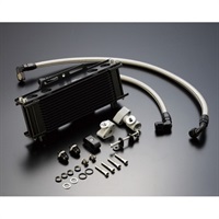 オイルクーラーキット (サイド廻し) ストレート #8 9-10R ブラック仕様 Z1/Z2/Z750FX-1/Z1000MK2