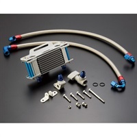 オイルクーラーキット (上廻し) ストレート #8 4.5-10R 耐熱ホースカバー Z1/Z2/Z750FX-1/Z1000MK2