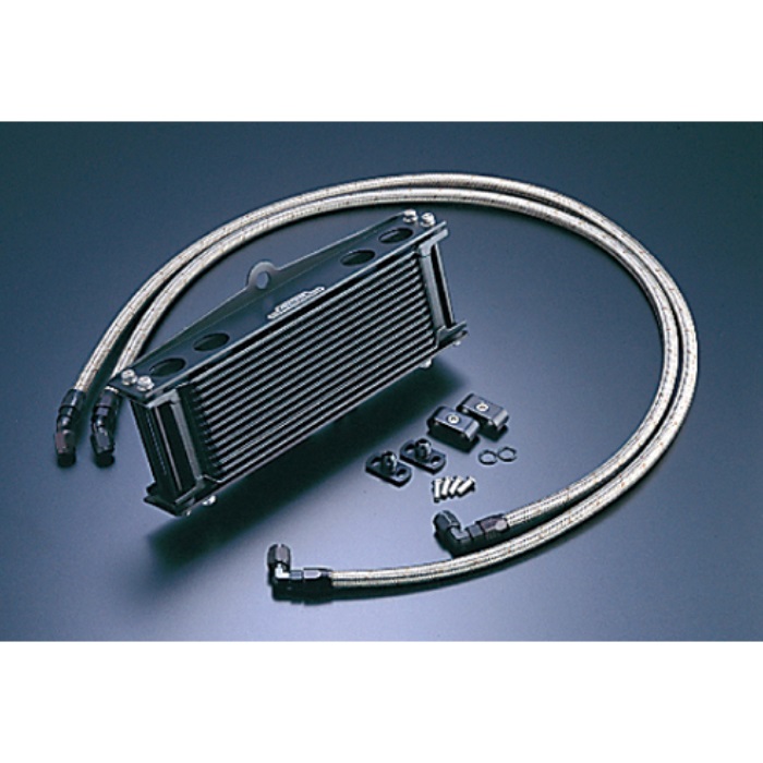 オイルクーラーキット (サイド廻し) ストレート #6 9-10R ZEPHYR400/X(ブラック)