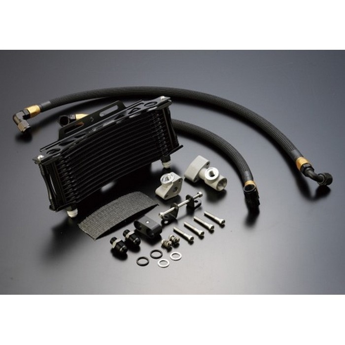 EARL'S オイルクーラー ACTIVE サーモ付 サイド廻し Z系 オイルクーラーキット (サイド廻し) ラウンド #8 9-13R ブラック仕様