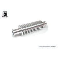 アルミ冷却管【外径17mm/内径通路 13mm/全長133mm】