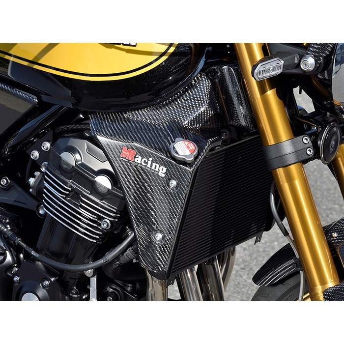 ラジエターシュラウド 綾織りカーボン Z900RS 21-23｜ラジエター