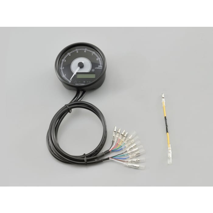 VELONA 電気式タコ＆スピードメーター Φ80(表示：9000rpm)