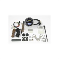 Φ48スモールDNタコメーター 12500RPM (12V専用/ホワイトLED/白指針)
