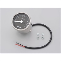機械式タコメーター Φ60 ホワイトLED照明 12000rpm ステンレスボディ