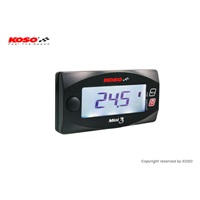 KOSO Mini3デジタル油圧計｜水温計・油温計・圧力計・電圧計・時計｜の 