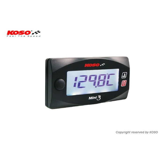 KOSO Mini3デジタル【ヘッド温度計】 シグナスX・BWS125/X/R｜水温計