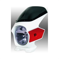 BLUSTER II (ブラスターII) スーパーバイカーズビキニカウル【CB400SF 14】【パールサンビームホワイト/キャンディプロミネンスレッド】