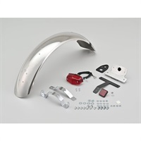 ステンレスショートフェンダー リアフェンダー（ルーカステール付き）SR400/400FI/500