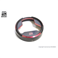 デュアルカラーガソリンタンクカバー【NMAX125/NMAX155】マットブラック/レッド