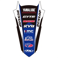 YAMAHA リアフェンダーデカール YZ125 92-21/YZ125X 17-25他
