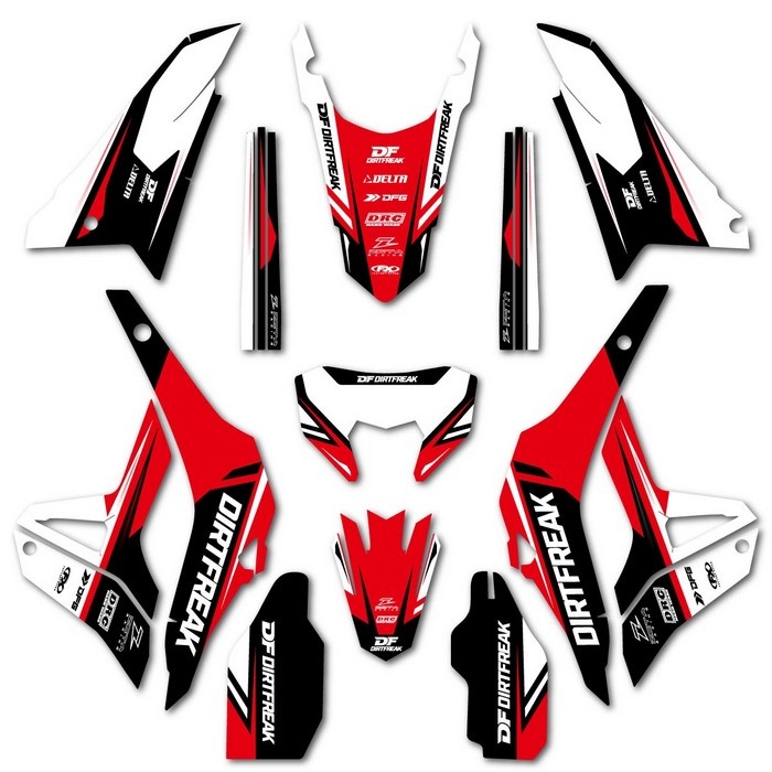グラフィックキット CRF250L（MD47）(レッド)