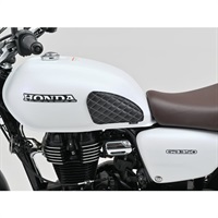 レザーニーグリップパッド GB350 / S 21-24｜タンクプロテクター HONDA ニーグリップパッド (白バイ)
