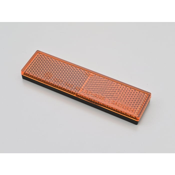 ユニバーサルリフレクター レクタングル 両面テープ貼付 / アンバー フォークマウント 汎用(L)