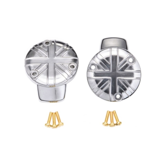 Motone Customs モートーンカスタムズ スロットルボディカバー ユニオンジャック T120 (16-25) Thruxton1200/R/RS (16-24) Bobber (17-25)(ポリッシュ)