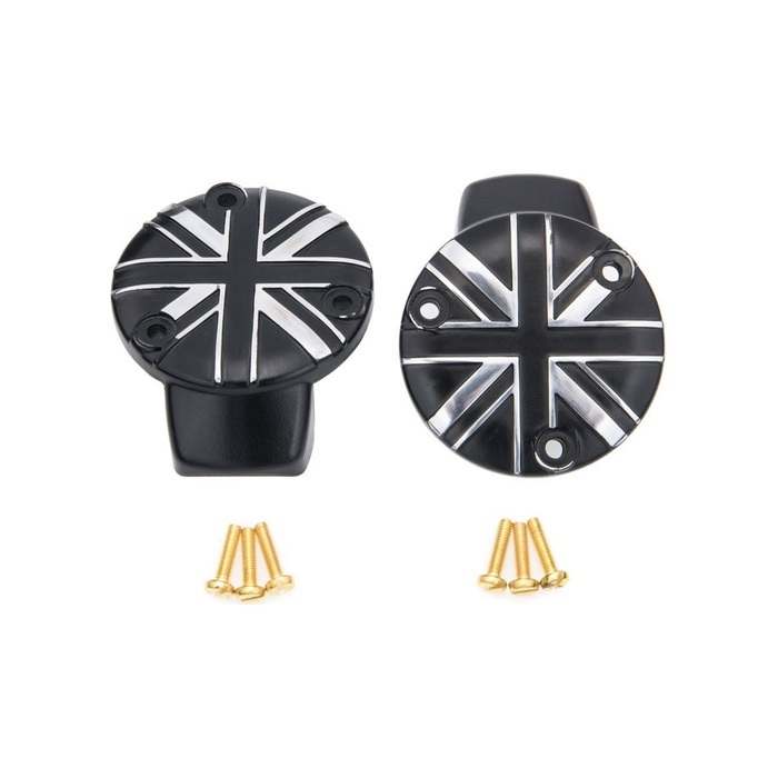 Motone Customs モートーンカスタムズ スロットルボディカバー ユニオンジャック T120 (16-25) Thruxton1200/R/RS (16-24) Bobber (17-25)(ブラック/ポリッシュ)