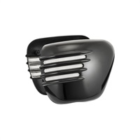 Motone Customs モートーンカスタムズ サイドカバー リブ グロスブラックBonneville T120 (16-25)