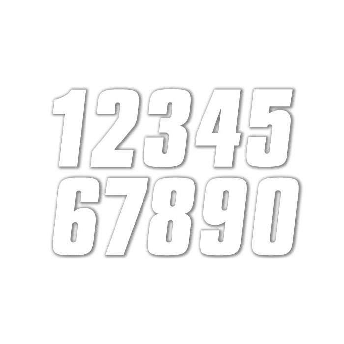 ファクトリーナンバース 10cm ホワイト 0～9 3枚入り｜その他｜の通販