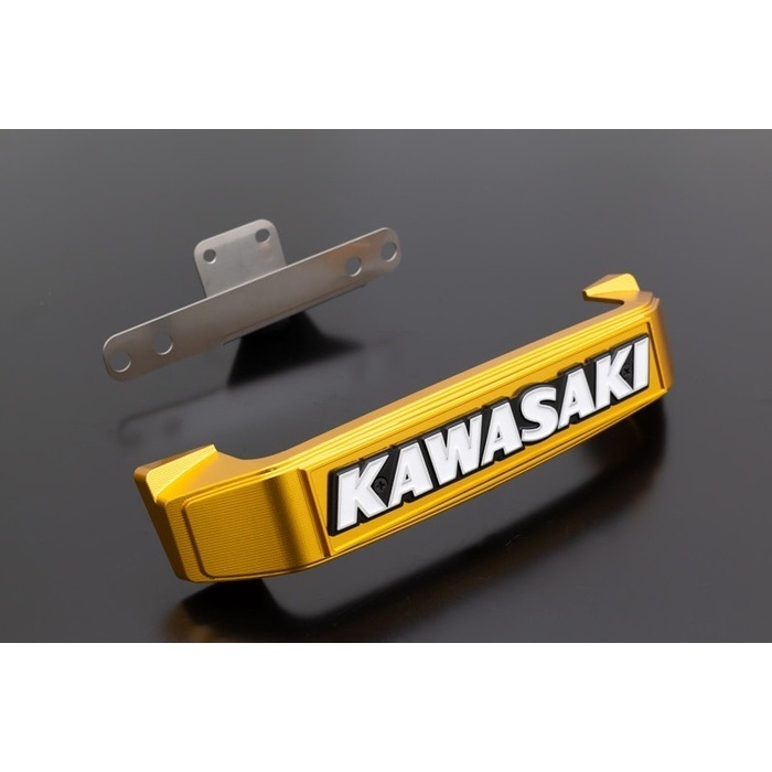 BIGステムエンブレム＆ステーセット KAWASAKI大文字 ゴールド