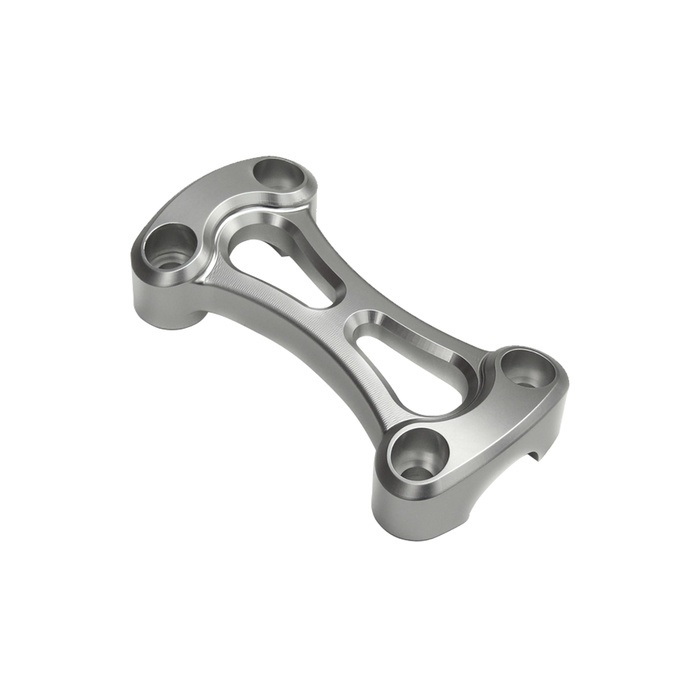 Motone Customs モートーン カスタムズ ハンドルバークランプ 25.4mm アルミ 1ピース 空冷 Bonneville T100 (02-15)(シルバー)