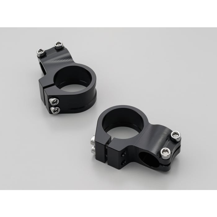 削り出しセパレートハンドル クランプ左右セット 汎用(フォーク径Ф41：ブラック)