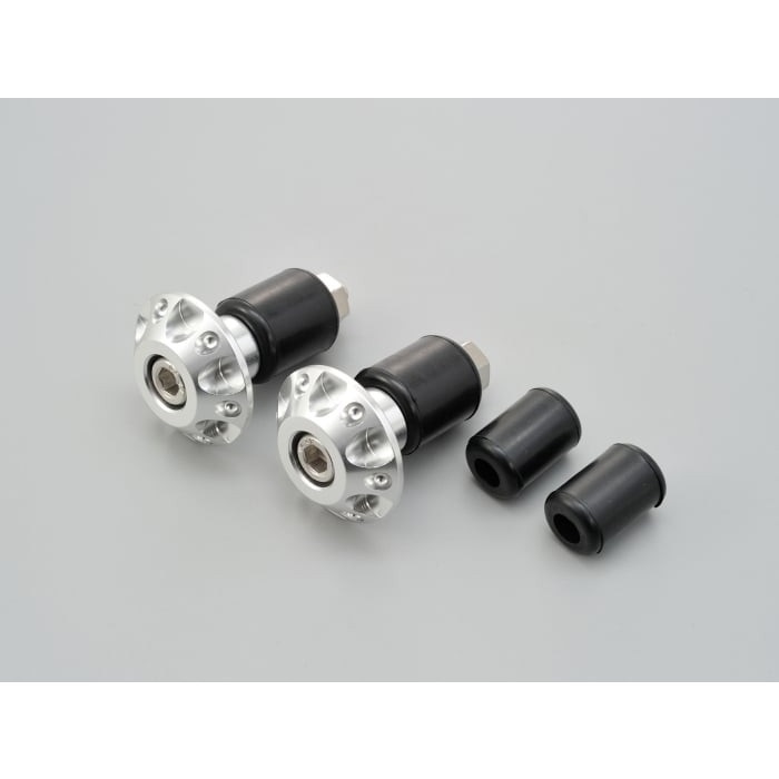 アルミビレットバーエンド ファインカット 汎用(シルバー)