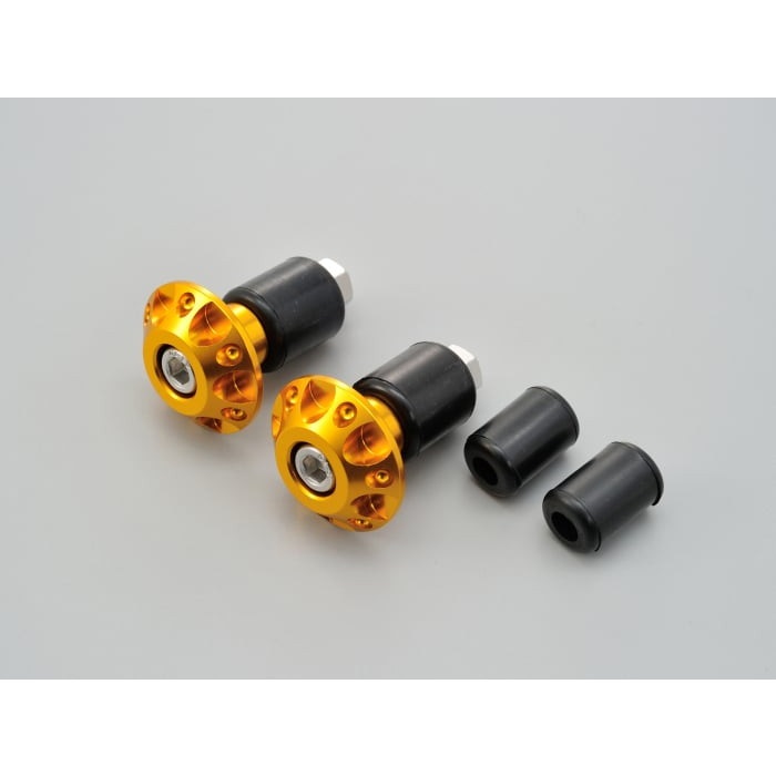 アルミビレットバーエンド ファインカット 汎用(ゴールド)