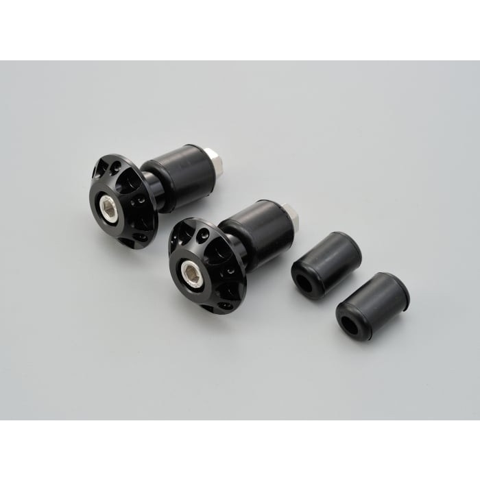 アルミビレットバーエンド ファインカット 汎用(ブラック)