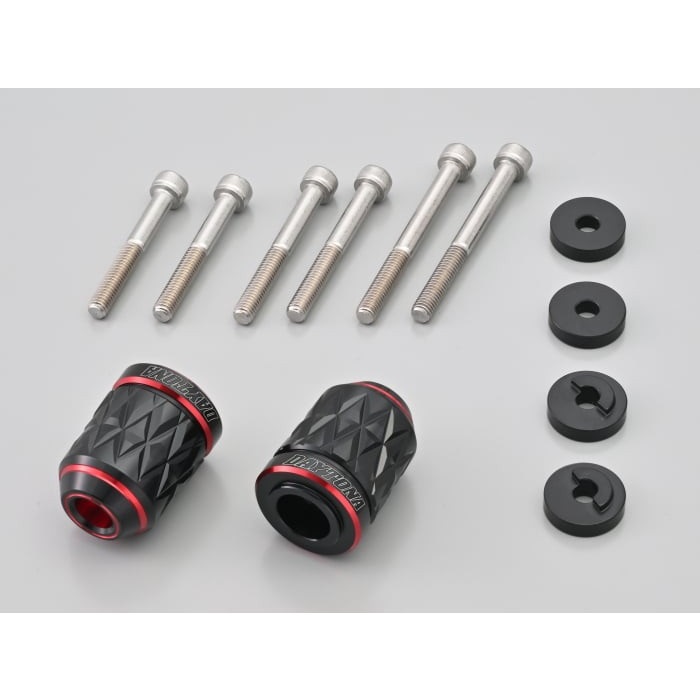 プレミアムゾーン ハンドルバーエンドプラグ KIRIKO HONDA車 M6(レッド)