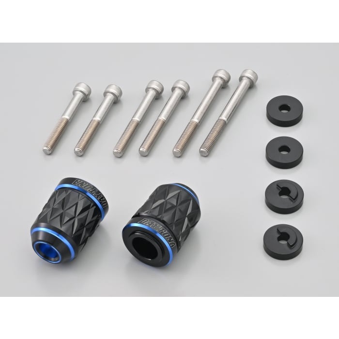 プレミアムゾーン ハンドルバーエンドプラグ KIRIKO HONDA車 M6(ブルー)