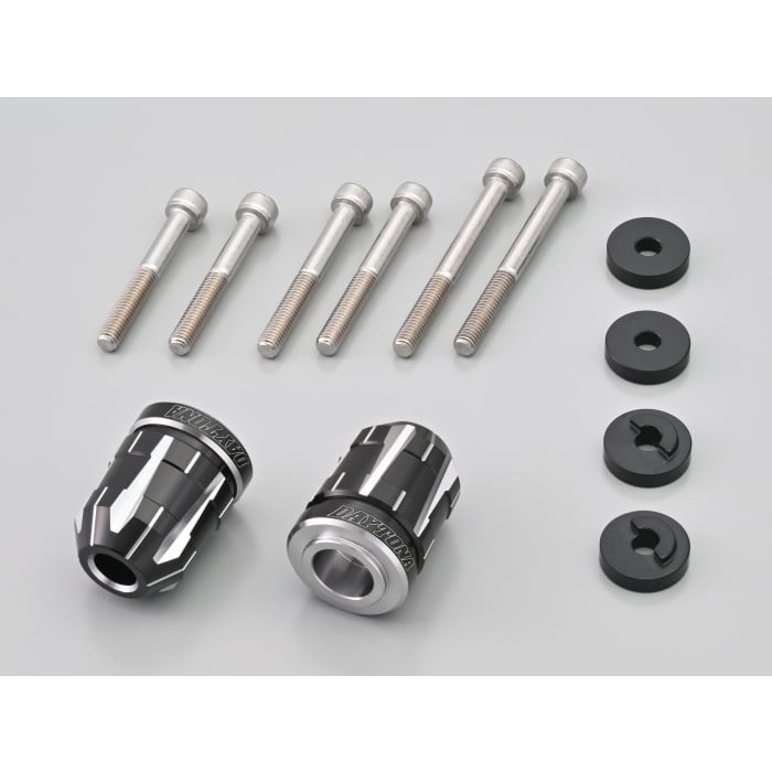 プレミアムゾーン ハンドルバーエンドプラグ TECHNO HONDA車 M6(アッシュシルバー)