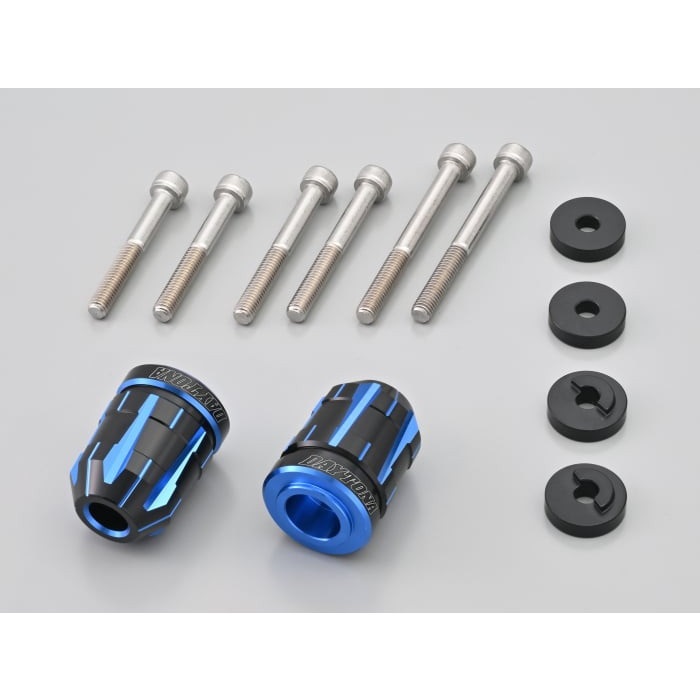 プレミアムゾーン ハンドルバーエンドプラグ TECHNO HONDA車 M6(ブルー)