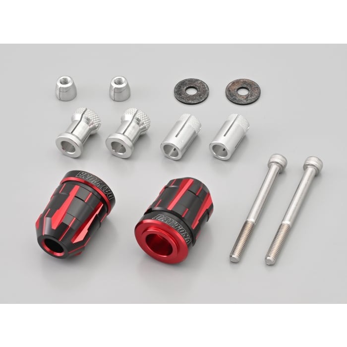 プレミアムゾーン ハンドルバーエンドプラグ TECHNO SUZUKI車/汎用ハンドル(レッド)