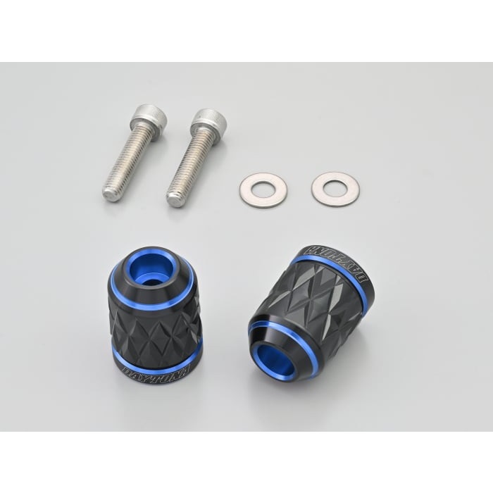 プレミアムゾーン ハンドルバーエンドプラグ KIRIKO KAWASAKI車 M8(ブルー)