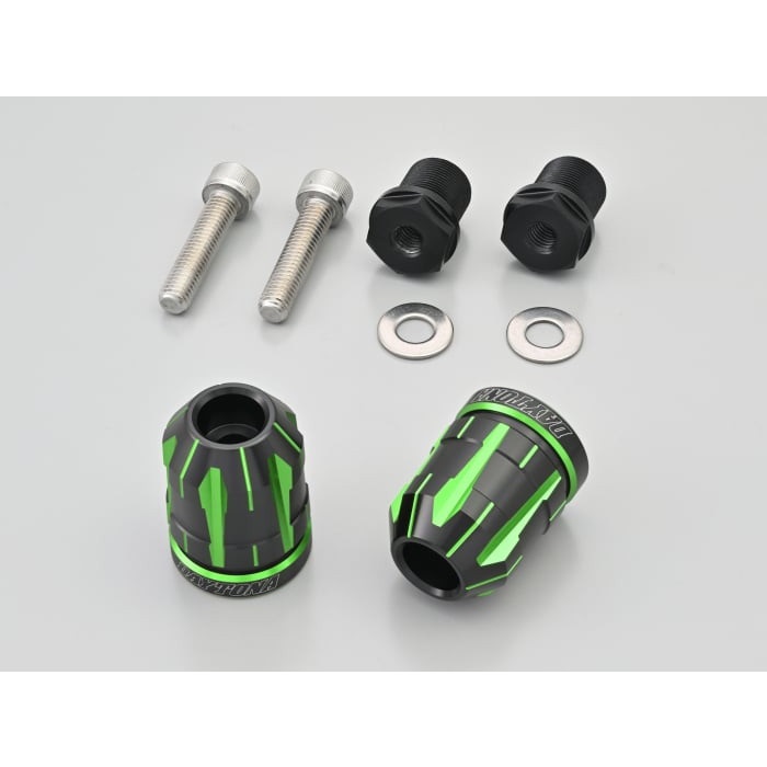 プレミアムゾーン ハンドルバーエンドプラグ TECHNO KAWASAKI車 M17(ライムグリーン)