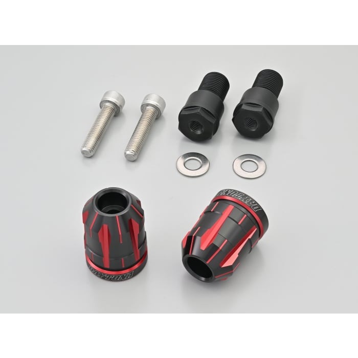 プレミアムゾーン ハンドルバーエンドプラグ TECHNO YAMAHA車 M16(レッド)