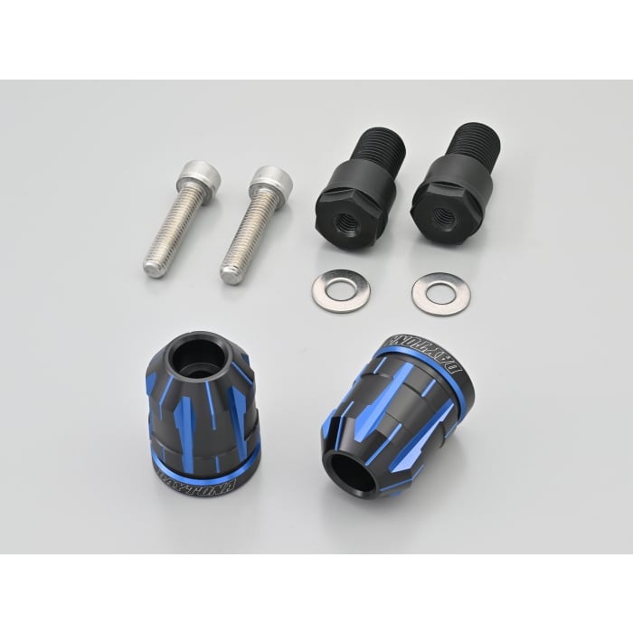 プレミアムゾーン ハンドルバーエンドプラグ TECHNO YAMAHA車 M16(ブルー)