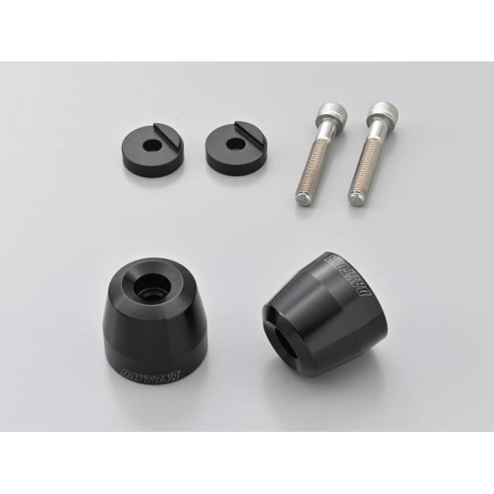 アルミビレットバーエンド 純正ハンドル用 サーフェイス YAMAHA車 M6タイプ(ブラック)