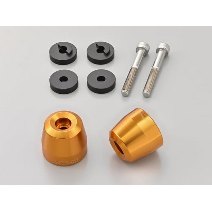 アルミビレットバーエンド 純正ハンドル用 サーフェイス HONDA車 M6タイプ(ゴールド)