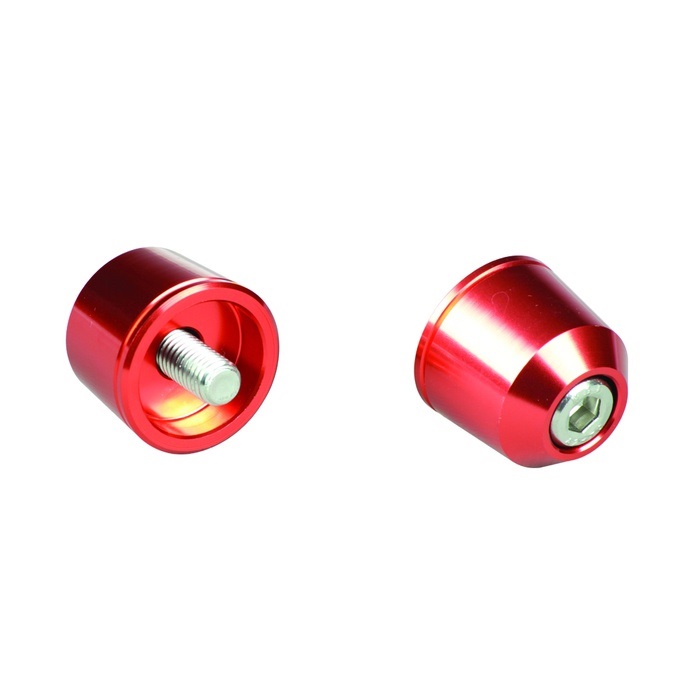 KAWASAKI車用 ソリッドバーエンド 純正ハンドルM8タイプ(ディープオレンジ)