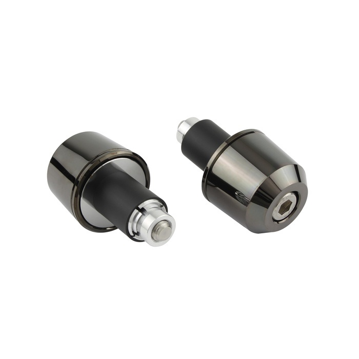 ミドルウェイトバーエンド ユニバーサル (内径14-19mm対応)(ブラッククローム)