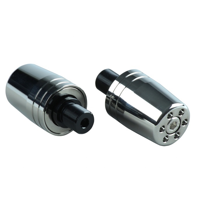 KAWASAKI車用 ウルトラヘビーバーエンド 純正ハンドル用 M17タイプ(メッキ)