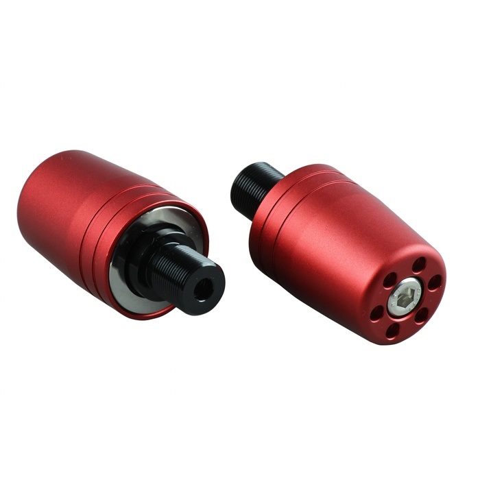 KAWASAKI車用 ウルトラヘビーバーエンド 純正ハンドル用 M17タイプ(マットレッド)