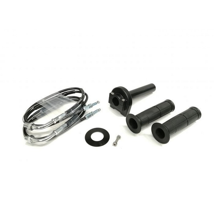 汎用スロットルキット TYPE-1 巻取φ32 [ワイヤー:メッキ金具 900mm](ブラック)